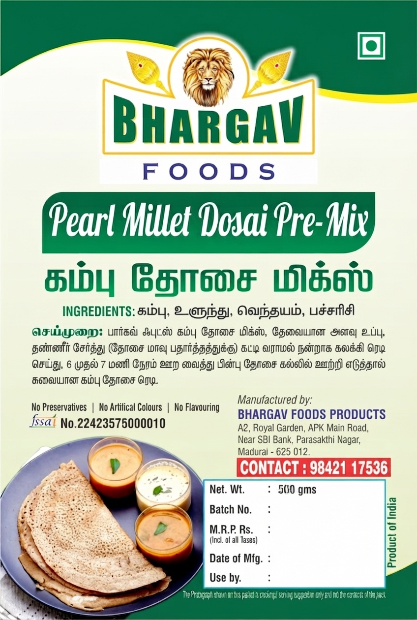Pearl Millet Dosai Pre-mix
